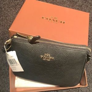 Coach Nolita Black Wristlet NWT